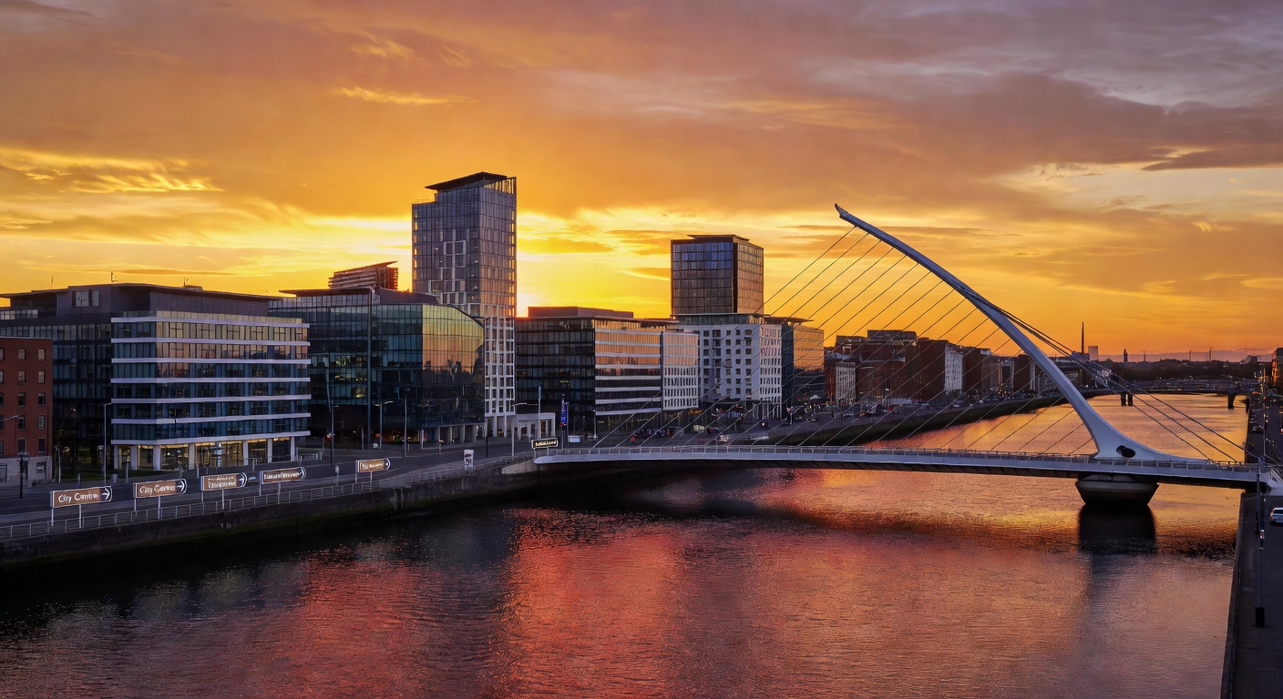 Dublin skyline — Emerald Advisory's home city